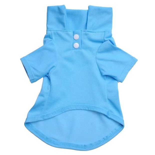 Pet Clothes Dog Solid color Polo Shirt Apparel Lapel Costume Dog Clothes T-shirt Casual Puppy Suit Cotton Clothes Cozy Shirt